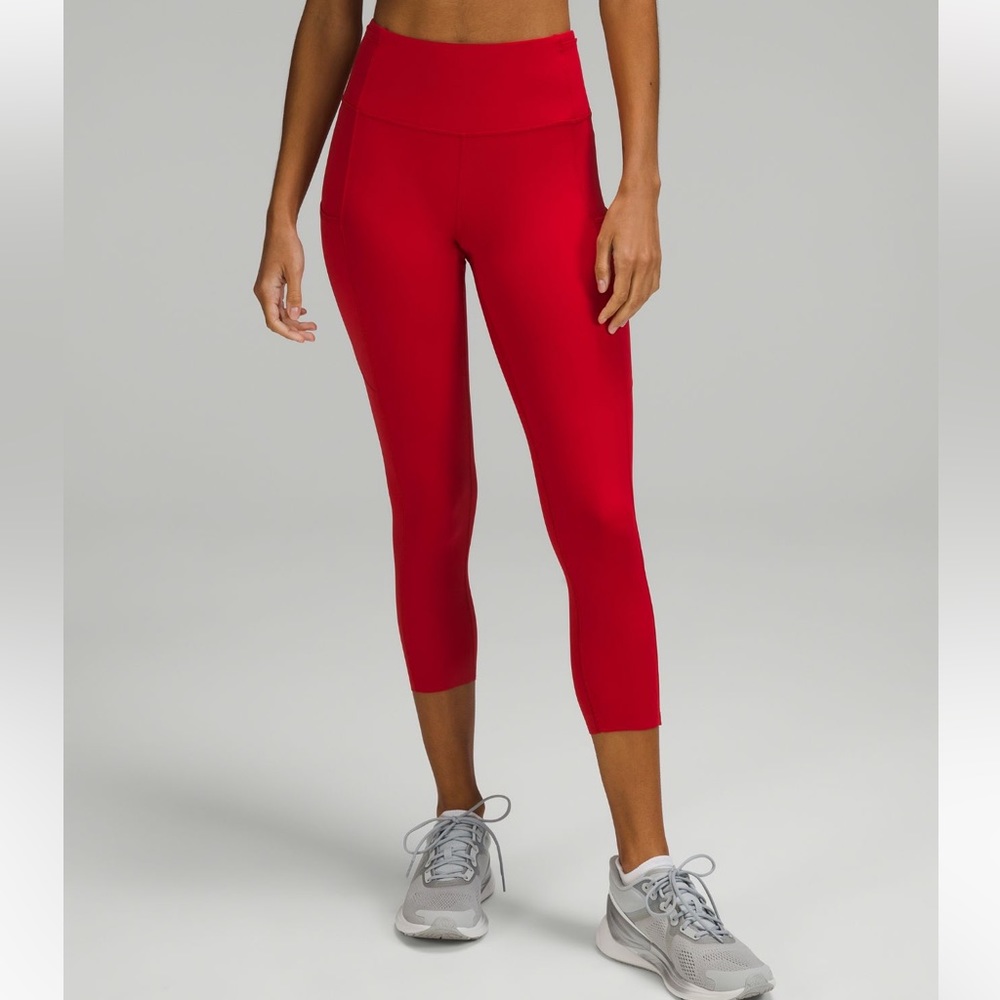 🌸LIKE NEW🌸Lululemon Fast and Free HR Crop 23”